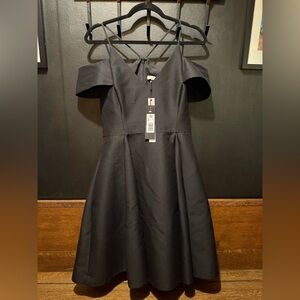 Halston Heritage Strapless Black Dress